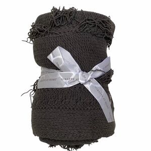 Giraffe at Home Moroccan Wedding Throw Blanket Charcoal